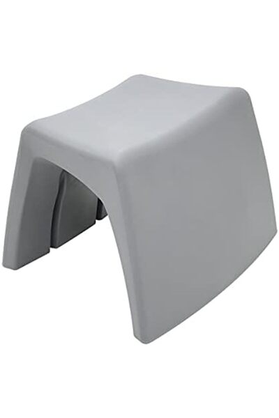 TRAMONTINA Elo Concrete-Colored Polyethylene Stool
