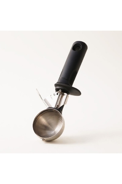 Oxo مغرفة آيس كريم من الفولاذ المقاوم للصدأ، لون أسود