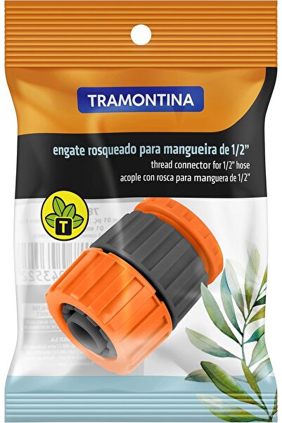 TRAMONTINA Plastic Thread Connector for 1/2-inch Hoses and Taps