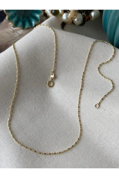 Butik XUping 14K dorikalı ince zincir