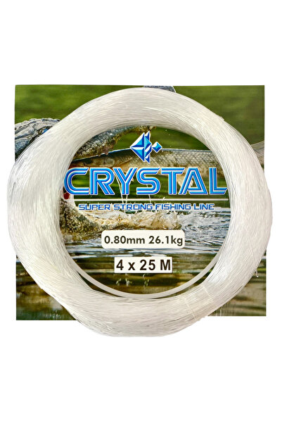 CYRSTAL Beyaz Poşet Misina 0.80 mm