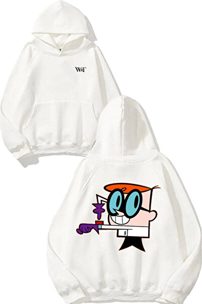 THEWERT Φούτερ με κουκούλα Dexter Laboratory 10 με στάμπα στην πλάτη