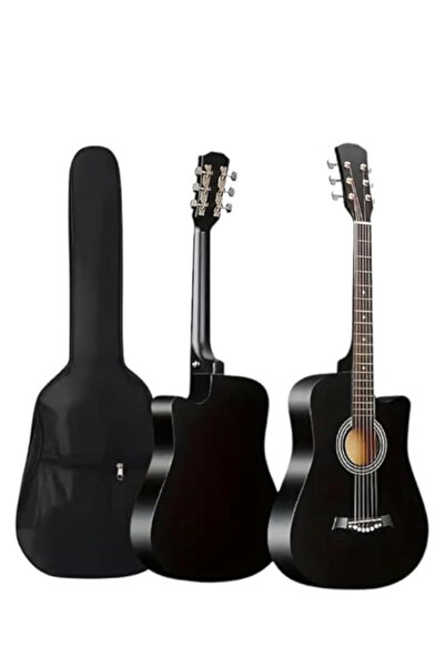 MegArya 41-Inch Black Acoustic Guitar with Bag