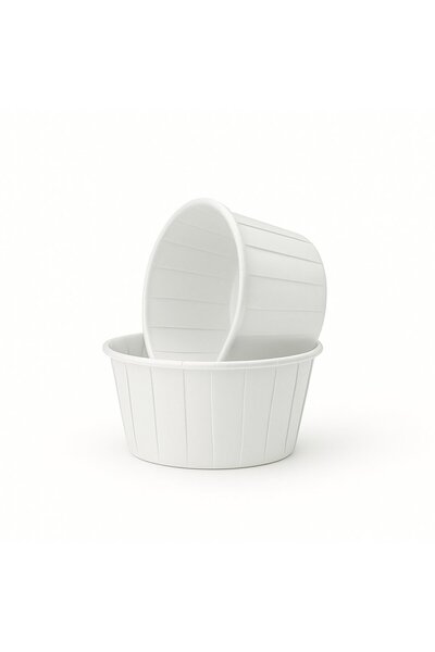 kidspartim Muffin Cake Capsule White 50 Pieces