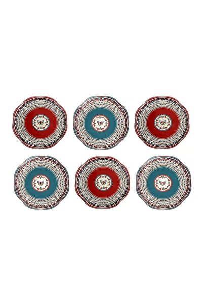 Lucky Art Liora Bone 27cm Set of 6 Plates