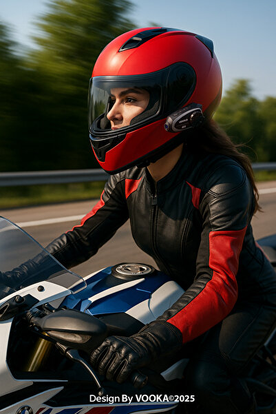 VOOKA Q29 İntercom Bluetooth Intercom Kameralı Motosiklet Kask Kulaklığı|1080P Full HD 1500mAh Su Geçirmez