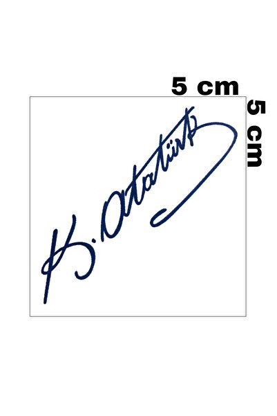 Mecit Tuhafiye 1 AY KALICI ATATÜRK İMZA KOL BİLEK VUCUT İÇİN GEÇİCİ DÖVME