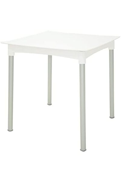 TRAMONTINA Diana White Polypropylene Table With Anodized Aluminum Legs