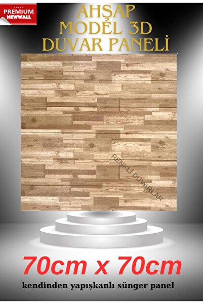 Renkli Duvarlar 70cmx70cm 1 Adet Yapışkanlı Sünger Duvar Paneli Kabartmalı Karavan Salon Duvar Kağıdı NW143