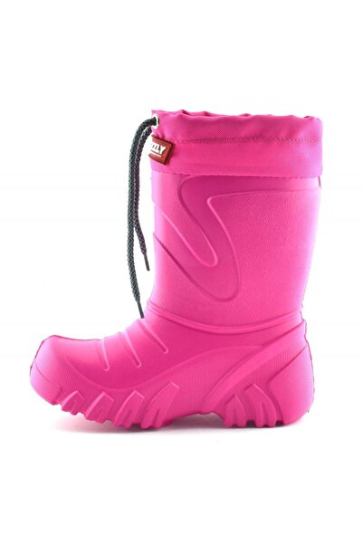 Lemigo Grizzly Eva Kids Furry Pink Rain Boots (835)