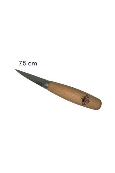 Woody.st 7,5 cm Sivri Uçlu Ahşap Yontma Bıçağı – CK75 Çelik Oyma Bıçak