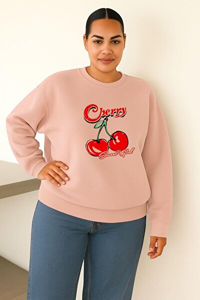 BENROMA Hanorac unisex de mărime mare, cu 3 fire, din bumbac pieptănat, cu im...