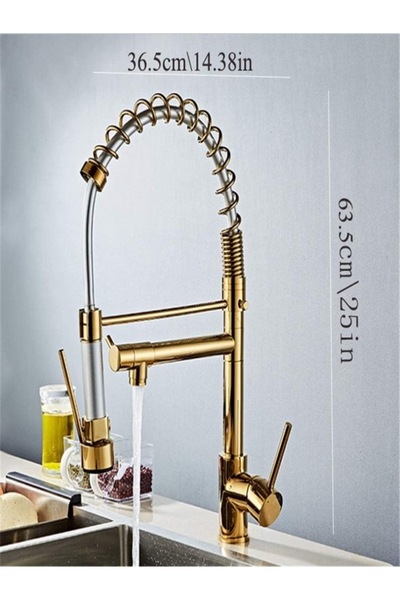 A.E Honoen Luxury Single Hole Pull Out Spring Sprayer, Rust-Proof, Scratch-Resistant, Easy to Clean And