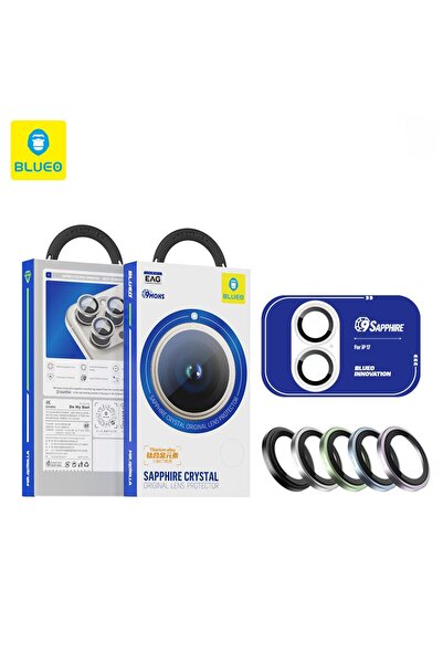BLUEO Sapphire iPhone 17 Uyumlu 9 MOhs %99.99 Orijinal Safir Black Titanium K...