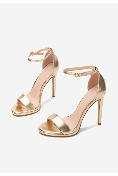 B T Shoes Zlaté sandály do špičky Barnysa