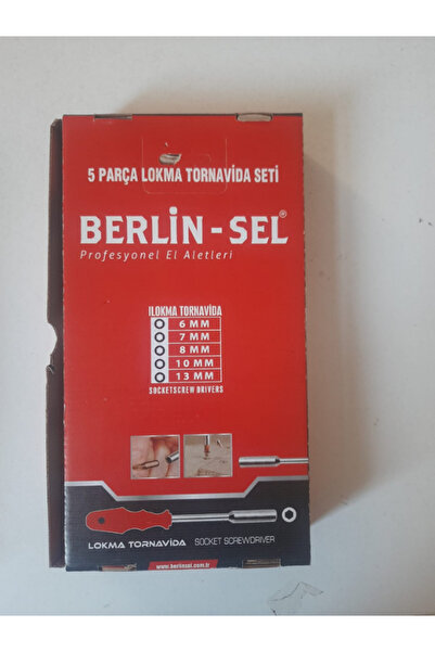 Berlin-Sel Berlin 5-Piece Socket Wrench Set – Durable Steel, Practical Use
