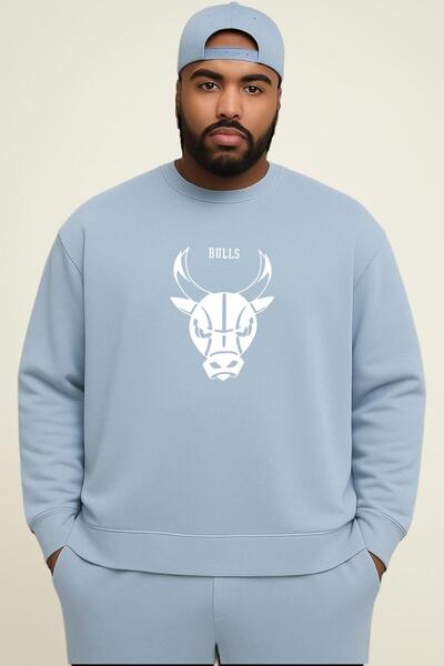 DM DOLCE MORE سترة رياضية كبيرة الحجم للجنسين مطبوعة بتصميم شيكاغو بولز من ال...