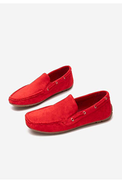 B T Shoes Men's red Hyon loafers