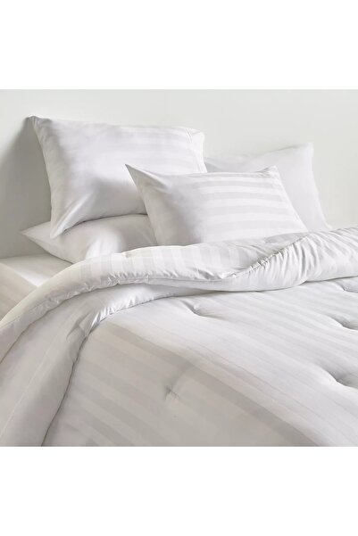 Generic Satin Stripe Pima Cotton Sateen 525 Thread Count 3-Piece Super King Comforter Set - 250x260 cm