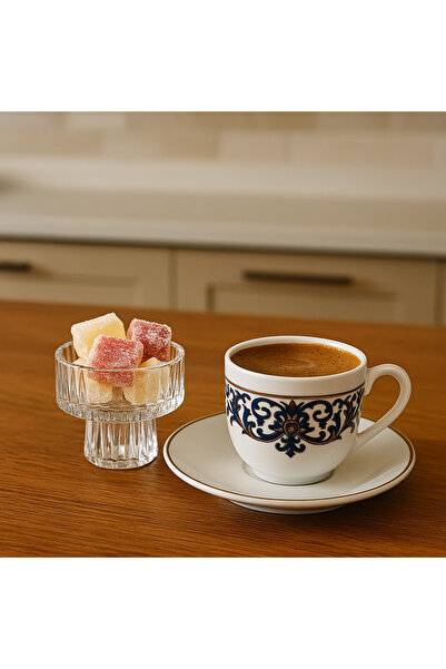 MİS KİTCHEN 6 Pcs Coffee Side Stand Turkish Delight Bowl Dragee Presentation Bowl, Sugar Bowl