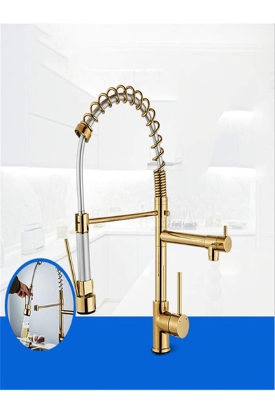 A.E Honoen Luxury Single Hole Pull Out Spring Sprayer, Rust-Proof, Scratch-Resistant, Easy to Clean And