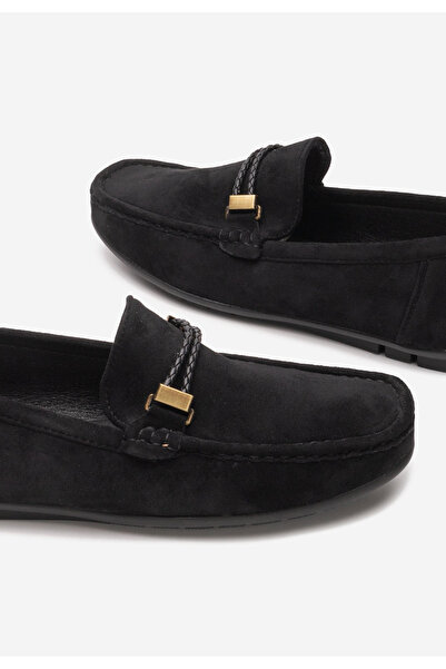 B T Shoes Černé pánské mokasíny Braci