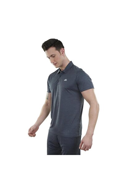 Alpinist Sports Men's Polo Neck T-Shirt - Quick Dry T-Shirt - Ultra Dry Anthracite (600613)