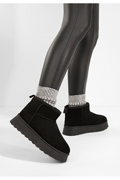 B T Shoes Černé dámské válenky Shayne