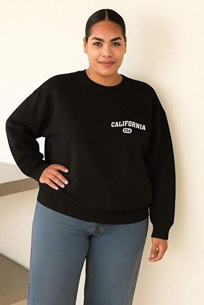 DM DOLCE MORE Hanorac unisex de mărime mare, cu 3 fire, din bumbac pieptănat,...