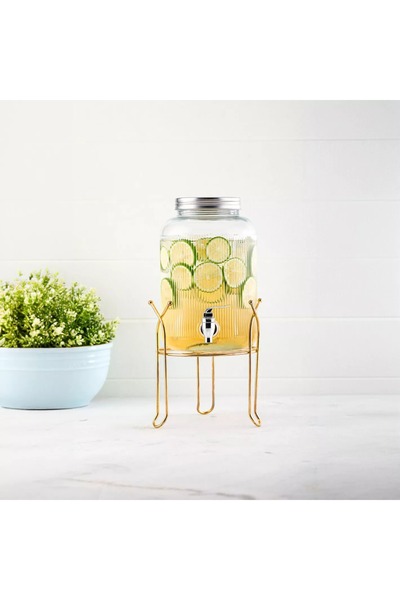 Generic Glass Beverage Dispenser - 4 L