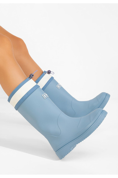 B T Shoes Světle modré dámské holínky Cenavia