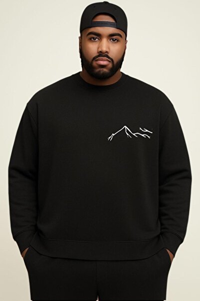 DM DOLCE MORE سترة رياضية كبيرة الحجم للجنسين مصنوعة من القطن الممشط بثلاثة خ...