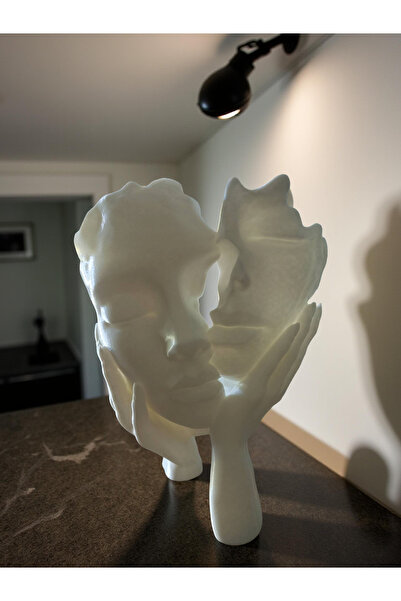 Pixelart3D İkiyüzlü Soyut Sanat Heykel Biblo Dekorasyon