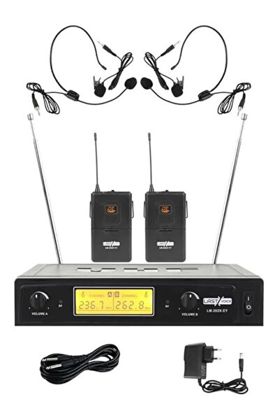 AyrStore Lm-202H Çiftli Kafa Telsiz Kablosuz Headset Mikrofon