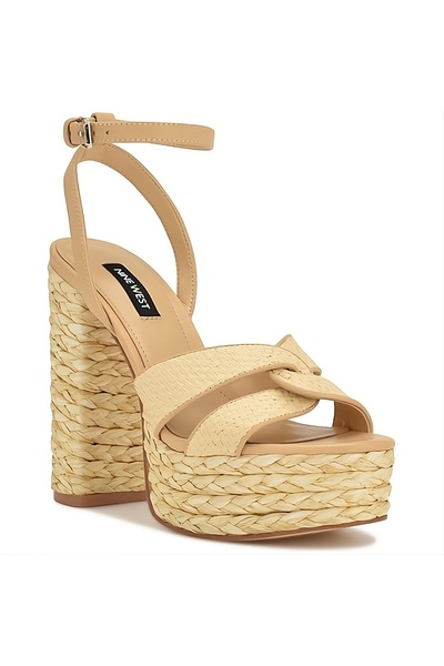 Nine West Hayya3 3Fx Natural Women's Heeled Sandals