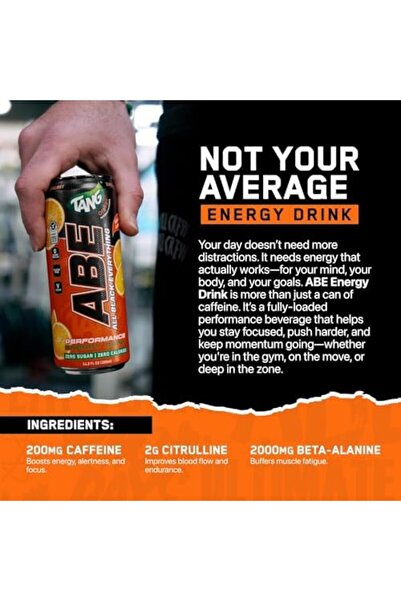 applied nutrition ABE Ultimate Pre Workout Drink Food Supplement, Tang Orange Strawberry, Box of 12 Piece