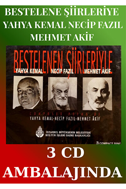 CEMRE MÜZİK أفضل الشعريات: يحيى كمال نيكيب فازيل مهмет أكيف – 3 أقراص مدمجة