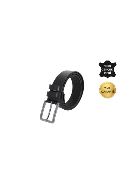 HKY Ανδρική ζώνη από γνήσιο δέρμα 3 εκατοστών