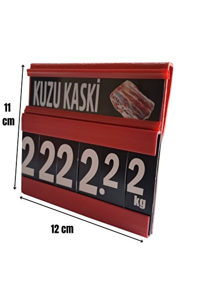 Yamani Display 10 adet Askılı Fiyat Etiketi 11x12 cm ( Kasap etiketi-Balık et...
