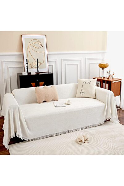 Primo Plus Pastoral Style Sofa Slipcover White 130 x 180cm