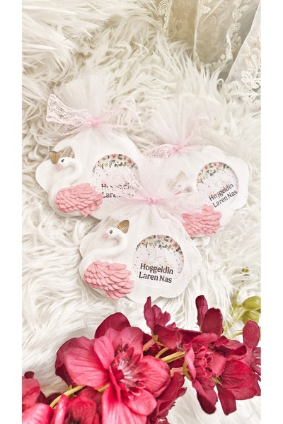 Kokulutaş Zeyno Hoşgeldin bebek magneti kuğu