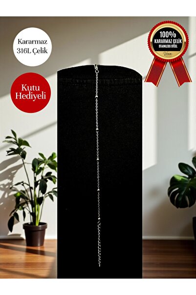 Vexa Aksesuar Nexus Model İthal Premium 316L Çelik Zincir Bileklik – Kutulu Hediyelik