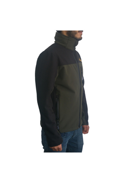 Lemigo Softshell Coat Khaki-Black