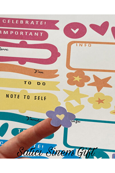 Sinem Gift 87 Αυτοκόλλητα, Ετικέτες - Ετικέτες Σχολείου - Λίστα Εκκρεμοτήτων ...