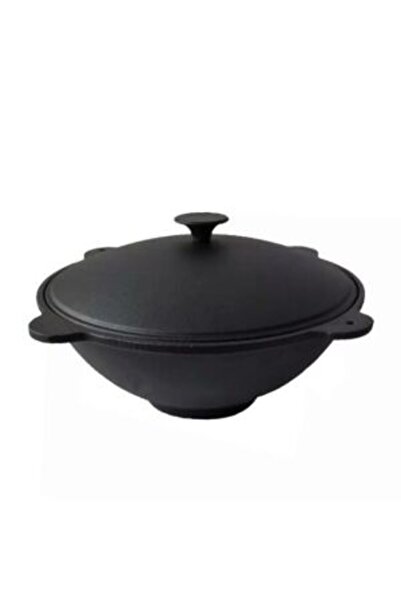 Perfect Home Cast iron wok pot, with lid, 51.5×26 cm,