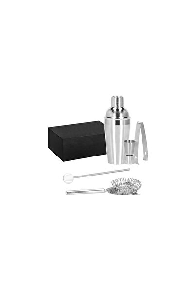 Springos Set Shaker Cocktail pentru Barmani, Oțel Inoxidabil, Set 5 Piese, 55...