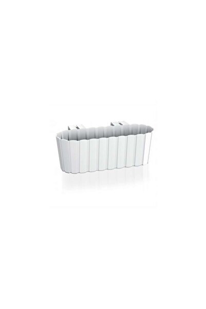 Prosperplast Ghiveci decorativ, suport din plastic, alb, 4,9 L, 38,3x21,2x13 ...