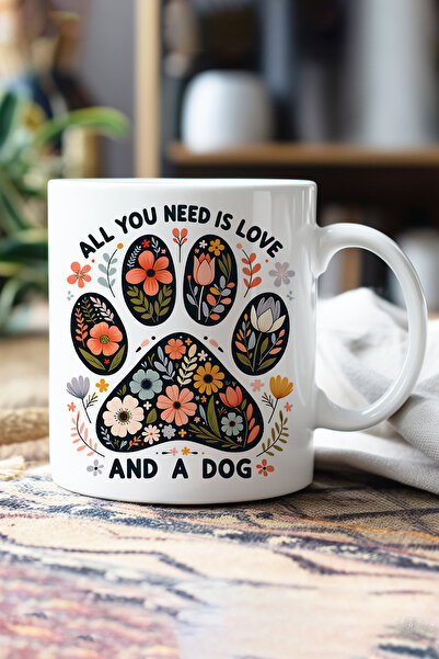 giftkonsept All You Need Is Love and a Dog Printed Gift Mug