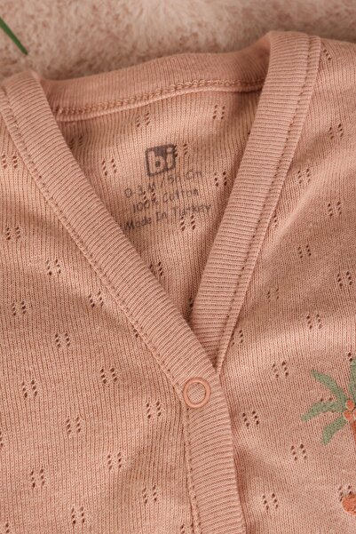 kidello Mango Color Summer Themed Baby Vest with Pockets (0-12 Months)