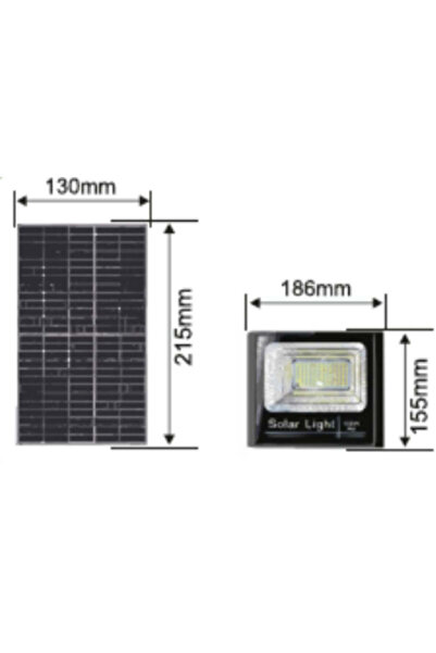 VTM Proiector Solar Monocristalin 50W cu Telecomandă - 6500K